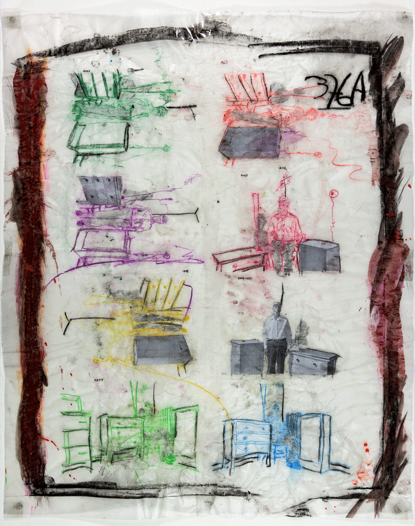 [ Fig. 07 ] <i>Untitled (In Alfred's room, green, orange, blue, red, deep)</i>,2016.