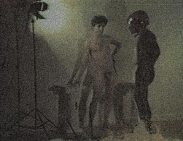 [ Fig. 33 ] <i>Deliver us from Evil</i> (video still), 1987.