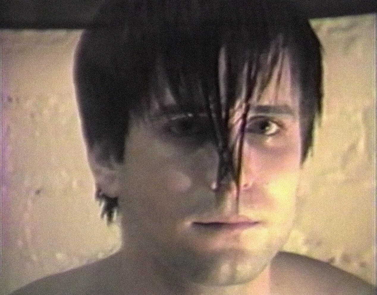 [ Fig. 34 ] <i>Deliver us from Evil</i> (video still), 1987.