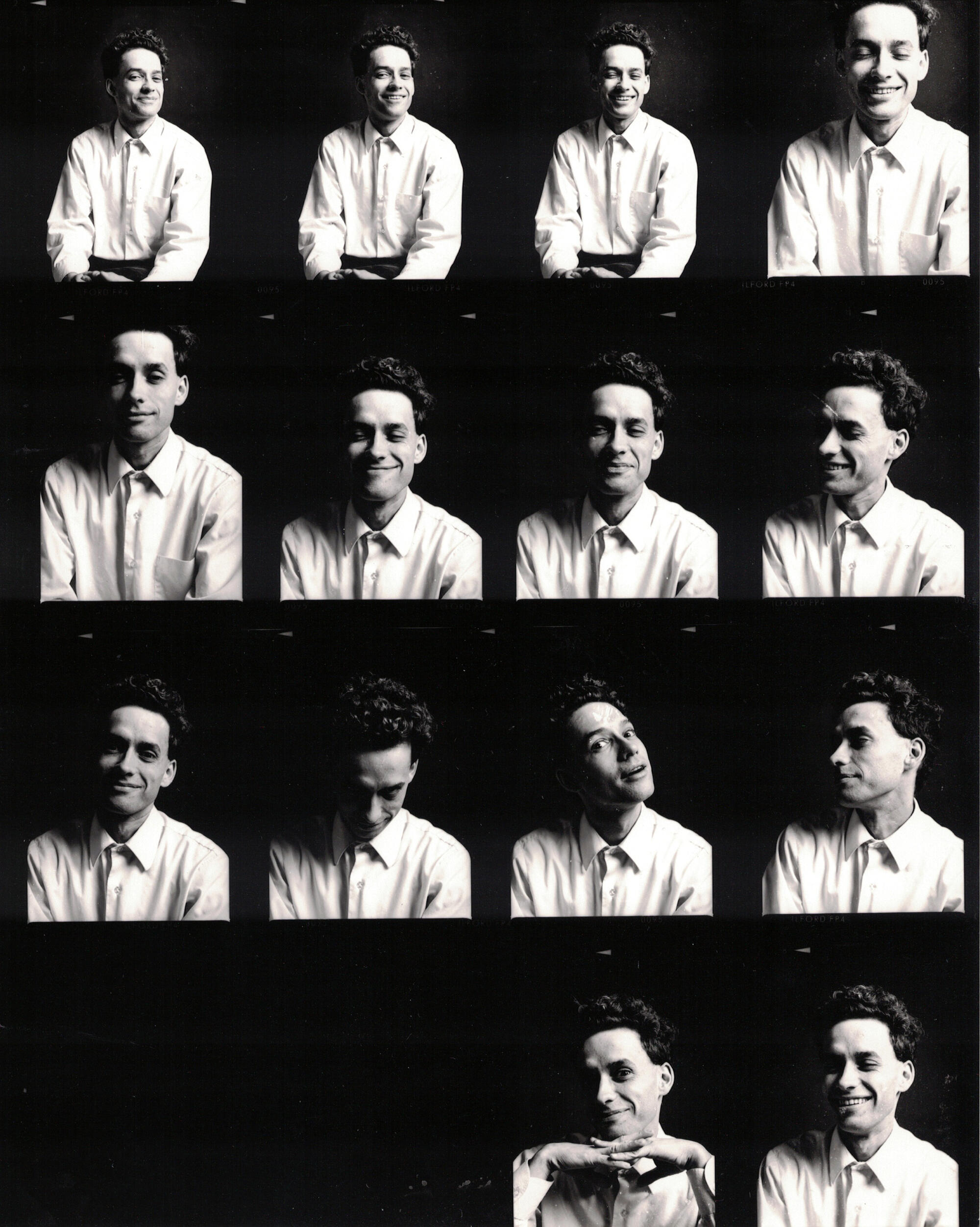 [Fig.03] Planche contact de portraits 1987 - 2 - Cat Schick