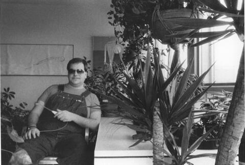 [ Fig. 01 ] Marc Paradis at home, 198?.