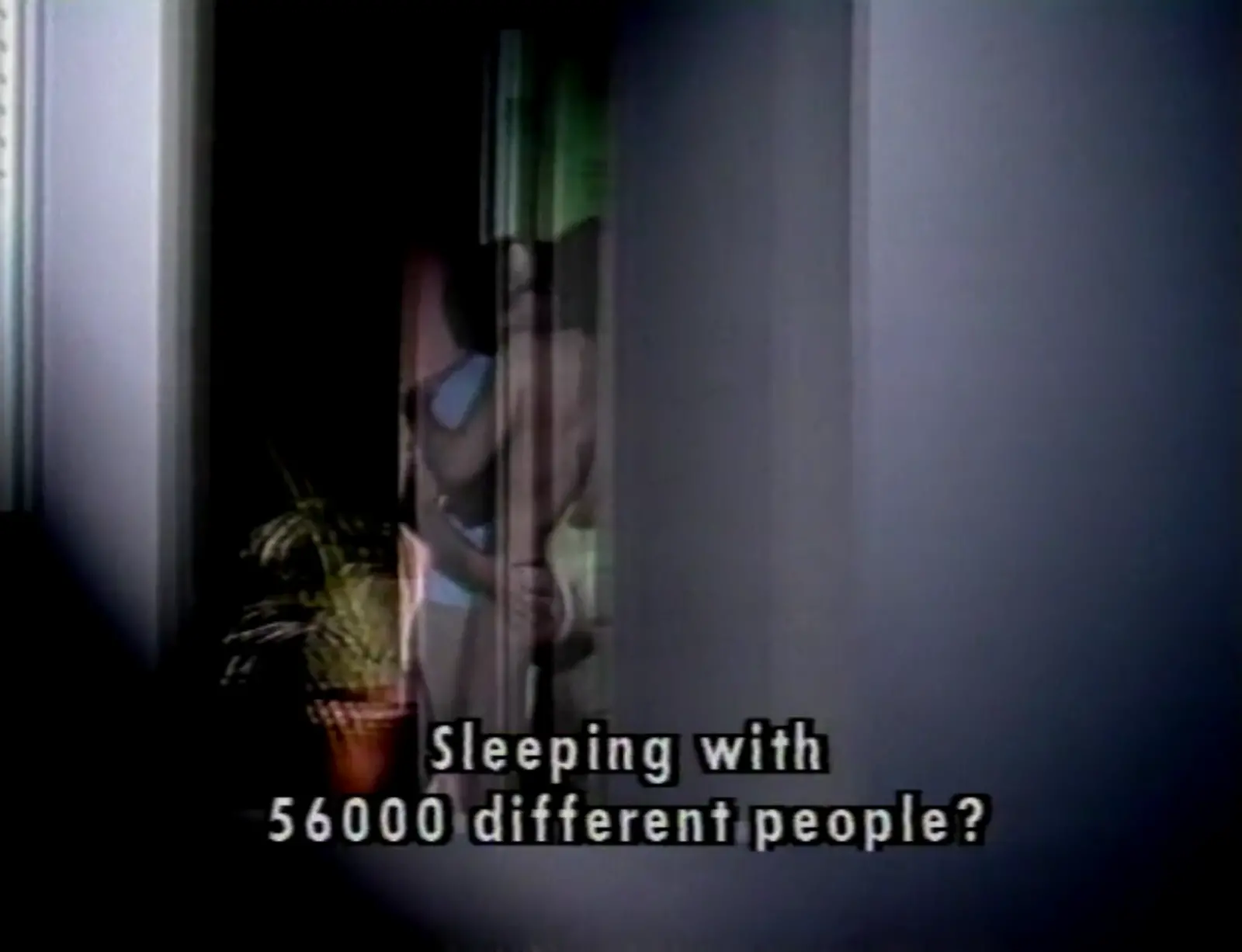 [ Fig. 31 ] <i>Letter to a Lover</i> (video still), 1988.