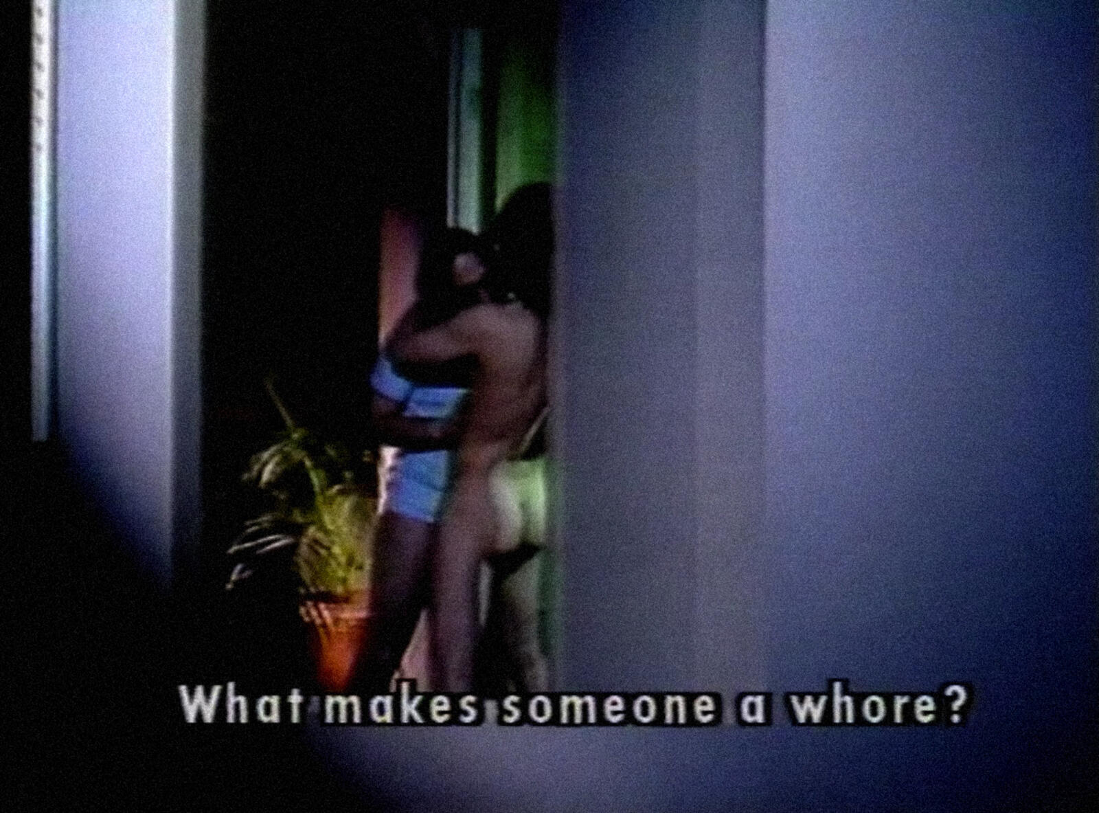 [ Fig. 30 ] <i>Letter to a Lover</i> (video still), 1988.