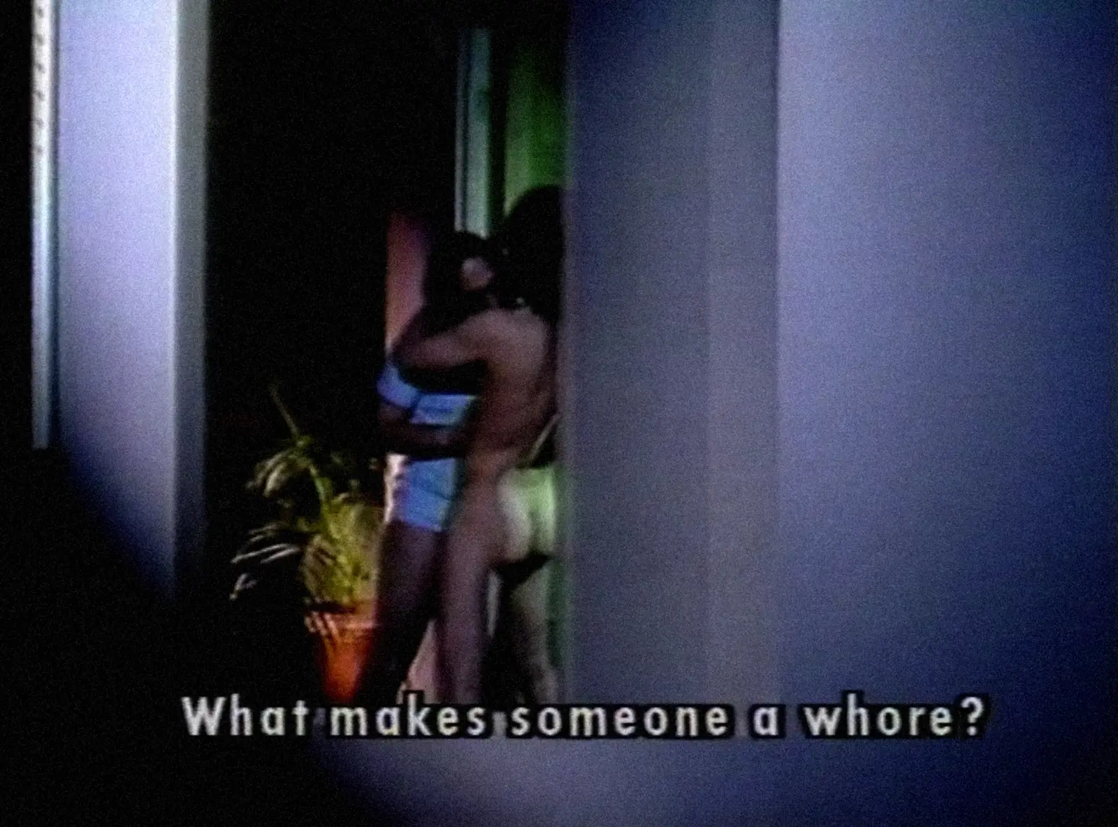 [ Fig. 30 ] <i>Letter to a Lover</i> (video still), 1988.