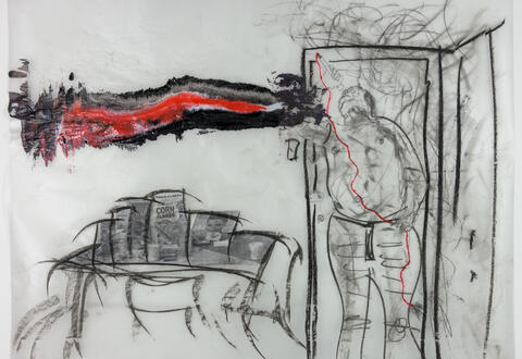 Untitled (Ray singing , No. 1, in his room at the Clifton), 2018.
