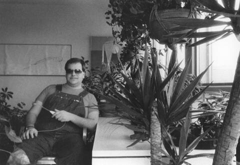 [ Fig. 01 ] Marc Paradis at home, 198?.