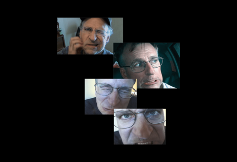[ Fig. 01] Video stills from top to bottom  <i>Exit Interview</i>, 2014, <i>Fountain</i>, 2005, <i>Docu-Duster</i>, 2000.